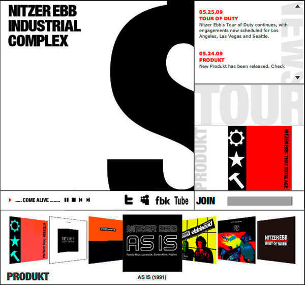 Nitzer Ebb - Industrial Complex Website